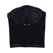 Spandex leather PU polyester iron-grommets accessories headgear hood blindfold padded-blindfold padded-eyes eye-divot blackout integrated blocks-light nostril-holes vents full-coverage stretchy reinforced-stitching breathable comfortable edgy contoured secure durable sleek form-fitting fetish fashion alt-fashion alternative bedroom dungeon dark aesthetic bondage bdsm bdsm-toys bdsm-fashion submission kink kinky kinky-play sensory-play sensory-deprivation anonymous costume cosplay halloween adult-toys unisex