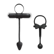 Silicone accessories cock-and-ball cnb cockring cock-ting vibrating nonvibrating vibe non-vibe nonvibe vibrator enhancer erection hard 2pk 2-pack two-pack weighted ball-banger scrotum-ring buttplug butt-plug bowtie battery-operated AAA-battery fetish fashion alt-fashion kink kinky kinky-toys stocking-stuffers adult-toys male masculine masc mens guys dudes couples black 