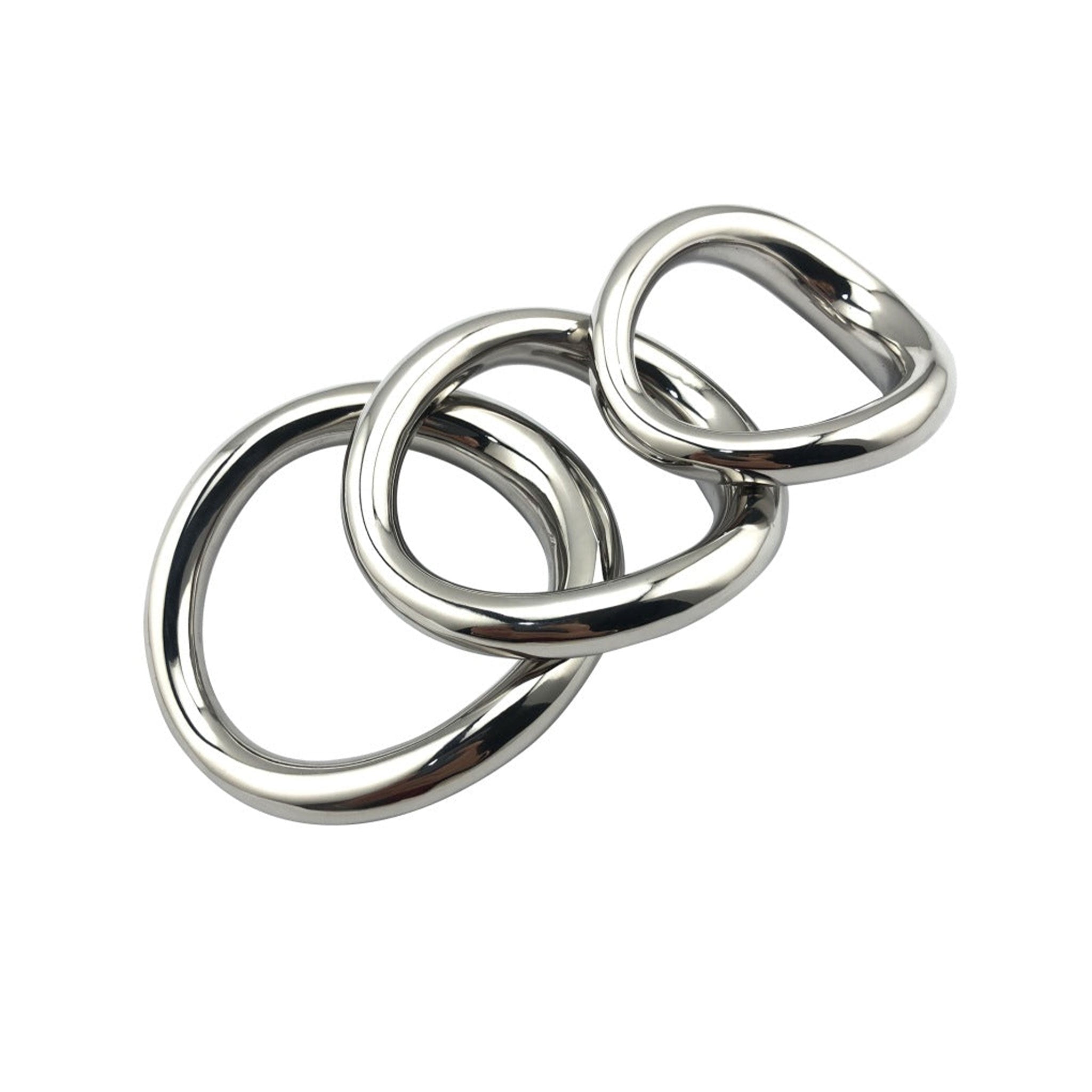 Stainless steel cock ring cockring cock-ring cock-and-ball cnb penis ergonomic s-curve shape futuristic mirrored non-vibe non-vibrating metallic adult-toys