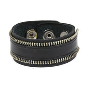 Simple Zipper Teeth Edge Snap Bracelet