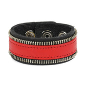 Simple Zipper Teeth Edge Snap Bracelet