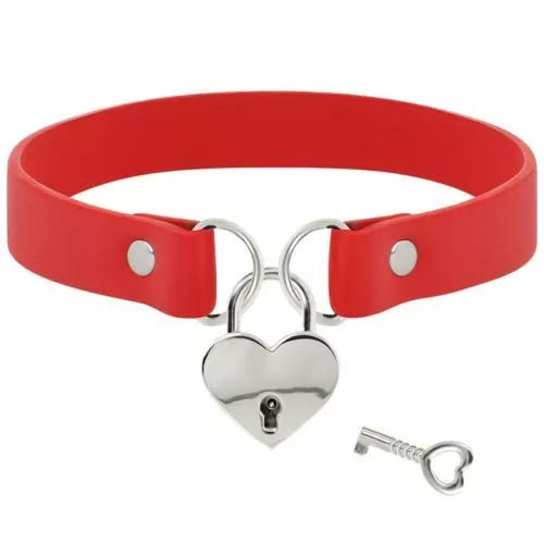 Heart Lock & Key Choker