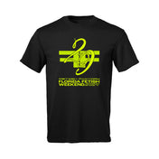 Cotton apparel tops shirt t-shirt tshirt short-sleeve shortsleeve sleeves sleeved crewneck crew-neck branding branded ff-logo logo-gear fetish fashion alt-fashion punk goth gothic goth-doll bondage bdsm bdsm-gear kink kinky kinky-gear kinkwear clubwear unisex black green neon-green FFW29 monogram 