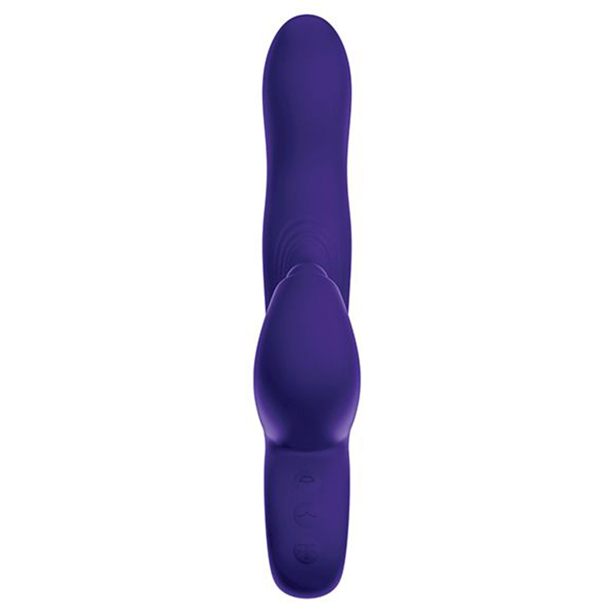 Silicone ABS-plastic accessories insertable vibe vibrator vibrating vibration rabbit g-spot p-spot a-spot clit clitoral clitoris stim stimulator stimulating stimulation dildo dong curved-tip triple-action thumping ring-handle waterproof usb-rechargeable ergonomic soft flexible adult-toys female femme feminine womens purple