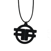 Cotton waxed-cotton resin accessories jewelry necklace choker medallion cord cotton-cord lobster-clasp back-closure ff-logo logo-gear branded branding 3d-printed laser-print fetish-community fetish fashion alt-fashion punk goth gothic bondage bdsm bdsm-gear kink kinky kinky-gear kinkwear clubwear gift unisex black