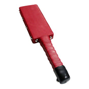 Wooden paddle leather wrapped metallic studded impact-toys kinky red