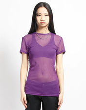 Short Sleeve Fishnet Top