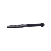 Silicone impact impact-play impact-toys paddle flexible reinforced handle insertable carved imprinted fuck-toy statement sadism masochism sadomasochism bdsm bdsm-gear bdsm-play kink kinky kinky-play adult-toys black