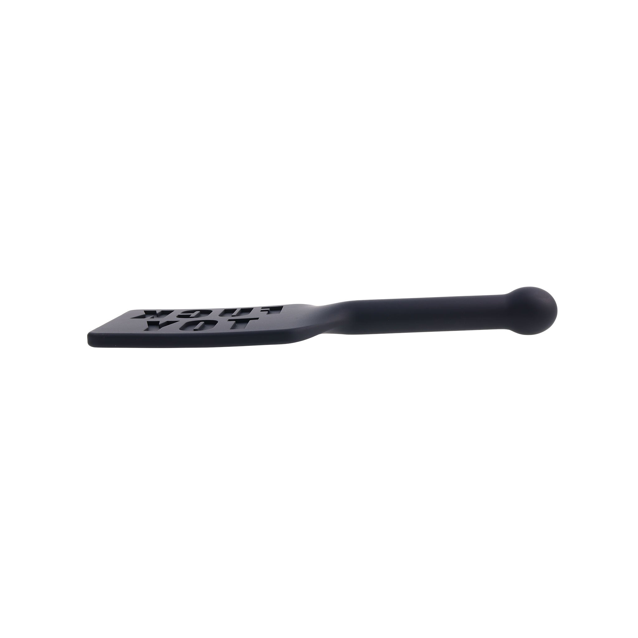 Silicone impact impact-play impact-toys paddle flexible reinforced handle insertable carved imprinted fuck-toy statement sadism masochism sadomasochism bdsm bdsm-gear bdsm-play kink kinky kinky-play adult-toys black