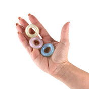 TPE cock ring cockring cock-ring non-vibe stamina shiny shimmy performance cnb cock-and-ball cock&ball fantasia adult-toys pink blue yellow multicolor