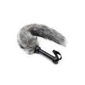 faux foxtail whip vegan faux fur handle wrist loop bdsm sensory play fetish roleplay accessory