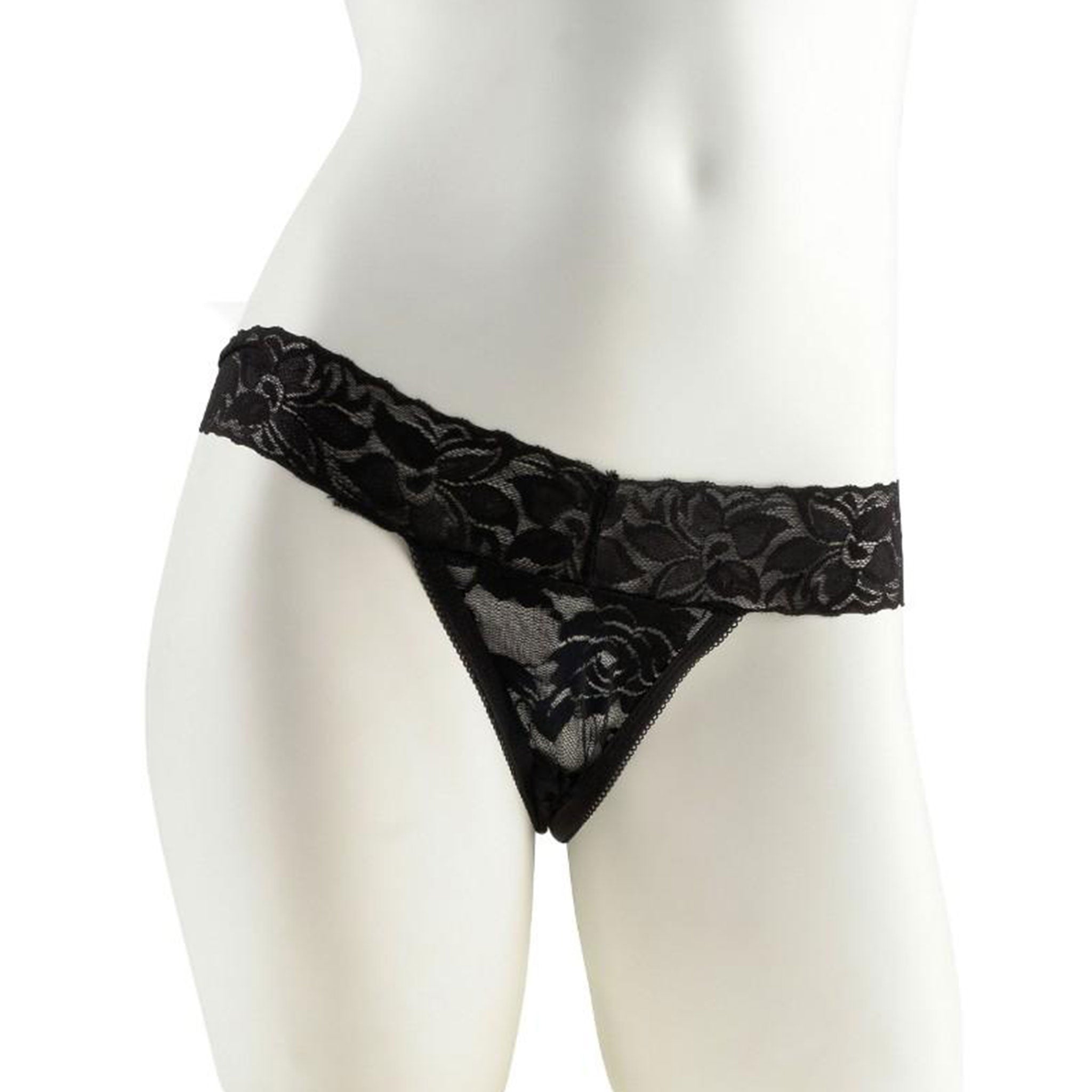 ABS-plastic polyester spandex blended-fabric accessories vibe vibrator clit clitoris clitoral stim stimulator stimulation bullet micro-bullet apparel intimates bottoms panty panties thong g-string lacy remote-control usb-rechargeable charging-cord hidden low-rise sexy comfortable throbbing pulsing pulsation kink kinky kinky-play kinkwear couples couples-play adult-toys female femme feminine womens black