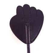 fifty times hotter leather hand riding crop hand shaped spanking paddle flogger bdsm impact play leather wrapped handle braided shaft fetish factory kinky toys for adults leather riding crop