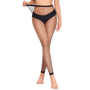 Nylon Spandex fishnet fish-net accessories intimates stockings tights footless versatile classic bold daring chic edgy fashion alt-fashion punk goth gothic layering costume cosplay halloween female femme feminine womens black
