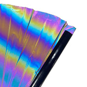 Polyester polyester-fabric wood bamboo stainless-steel accessories fan personal-fan folding-fan wooden-ribs bamboo-ribs fan-ribs steel-rivet reflective durable folding collapsible fetish fashion alt-fashion alternative cyber cyberpunk rave raver-girl festival party gifts costume cosplay halloween adult-toys unisex rainbow