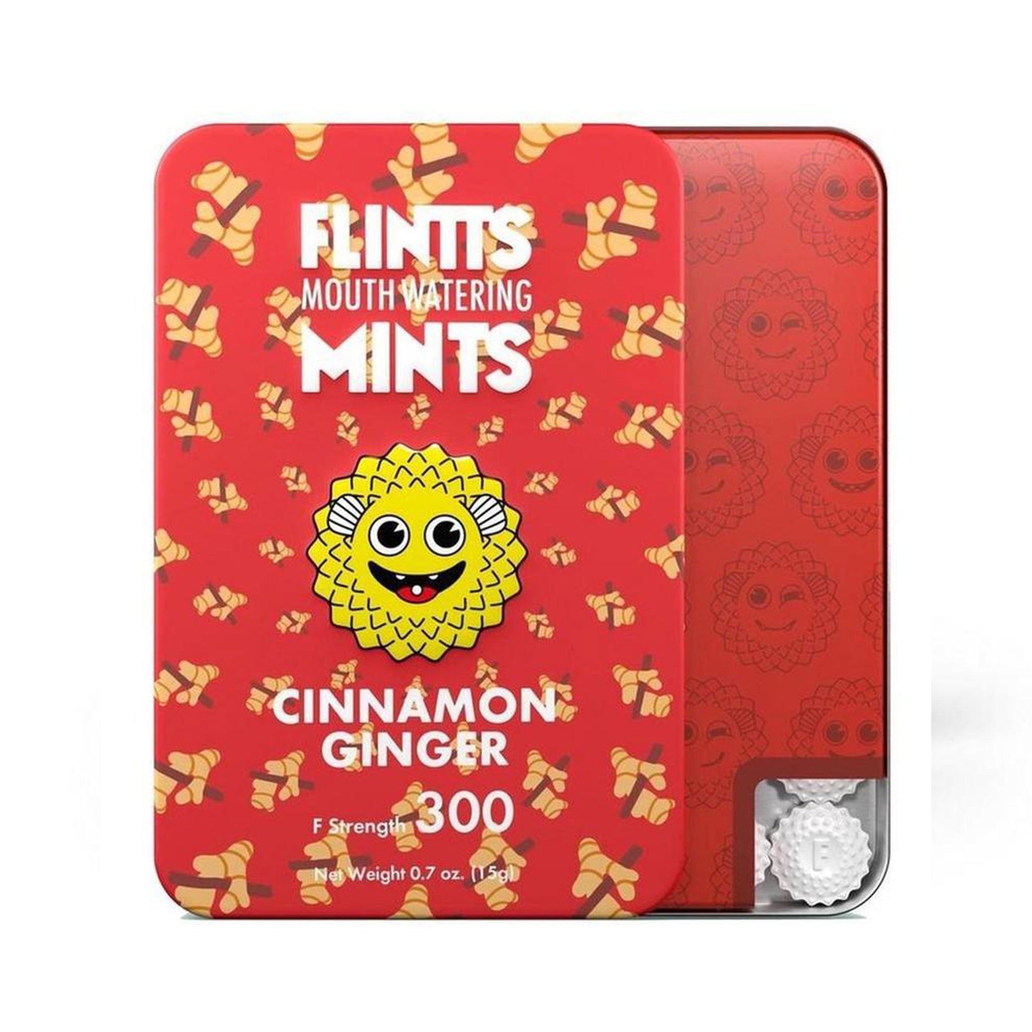 Consumable edible sweet candy mints breathmints breath-mints f-strength lubricant lubes potions sparkling sparkling-mouth mouth-watering saliva-producing quick-dissolving oral sugar-free vegan non-GMO adult-toys unisex cinnamon cinnamon-ginger ginger F300