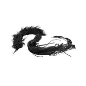Cotton Spandex metallic-hardware lace textiles synthetic textiles accessories hair hair-clip hair-extension mohawk-design braided-mohawk fluffy audacious dark alluring allure playful charm charming rebellious rebellion rebel badass fetish fashion alt-fashion goth gothic goth-doll punk cyber cyberpunk cyber-punk costume cosplay halloween unisex black 