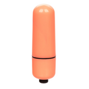 ABS-plastic accessories vibrator vibrating vibe vibration clit clitoris clitoral stim stimulator stimulation stimulating LR44 watch-battery battery-operated bullet pocket-sized travel-sized mini compact 3-speed discreet foil-pack kink kinky kinky-toys kinky-play stocking-stuffers gifts adult-toys unisex orange