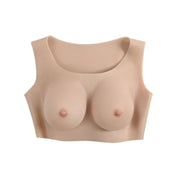 Silicone breastplate breast-plate breast-enhancements vest wearable lifelike realistic breasts tits titties boobs boobies fake simulated nipples yielding soft comfortable confidence drag dragqueen drag-queen gender-affirming transgender trans cross-dressing gender non-conforming gender-nonconforming gender-play nipple-play gender-x genderx kink kinky kinky-play bdsm vanilla C-cup