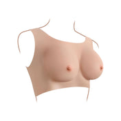 Silicone breastplate breast-plate breast-enhancements vest wearable lifelike realistic breasts tits titties boobs boobies fake simulated nipples yielding soft comfortable confidence drag dragqueen drag-queen gender-affirming transgender trans cross-dressing gender non-conforming gender-nonconforming gender-play nipple-play gender-x genderx kink kinky kinky-play bdsm vanilla C-cup