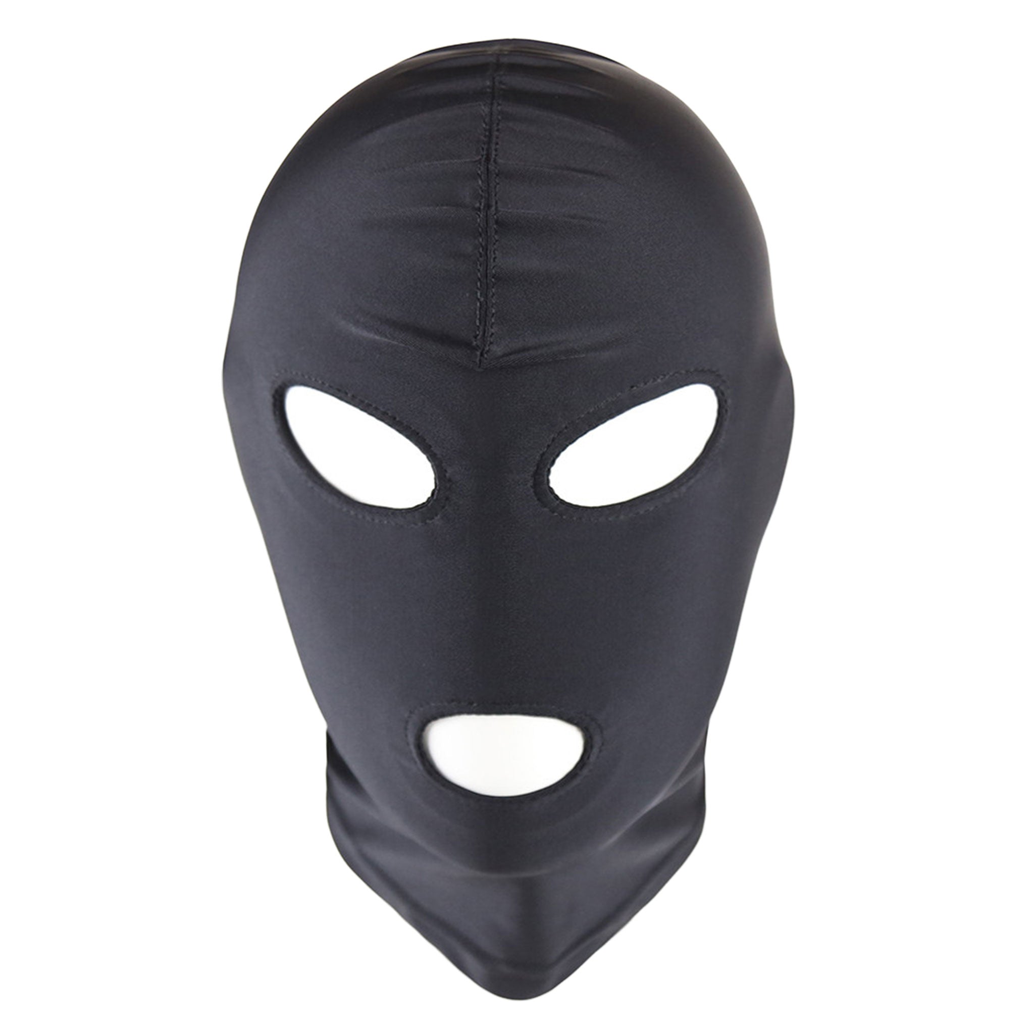 Spandex heavy-spandex accessories mask hood gimp-mask anatomical 3-hole three-hole pullon pull-on reinforced-stitching breathable stretchy comfortable soft weighted weighty fetish fashion alt-fashion punk cyber bdsm-toys bdsm bondage bondage-gear bondage-play restraint sub submissive long-play play-sessions depersonalizing denial sensory-deprivation mask-play costume cosplay halloween unisex black