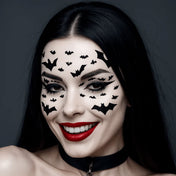 Adhesive latex-free medical-grade accessories stickers body-stickers face-stickers pasties glitter fine sparkly fashion alt-fashion rave ravewear club festival costume cosplay halloween animal bat spooky witch vampire vampire-bat unisex black