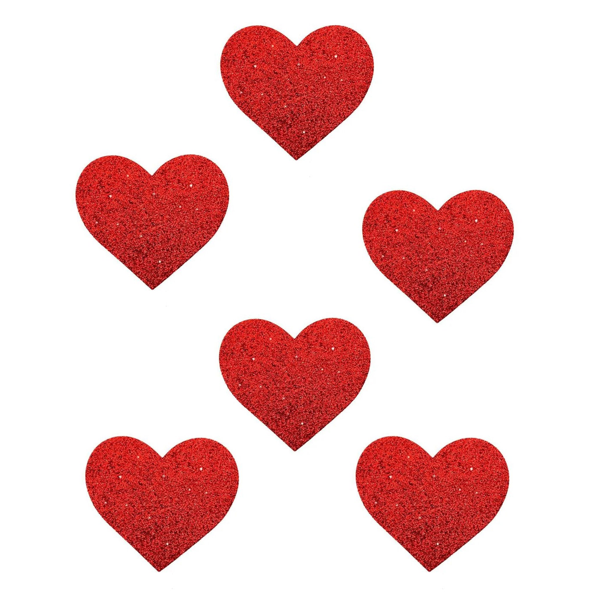 Swimsuit-material stickers body-stickers body art bodistix glitter heart sparkly sparkling nipple-play pasties kink kinky kinky-play valentines accessories red