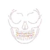 Rhinestones accessories face-jewels jewelry body-jewelry stickers face-gems symmetrical glam glamorous radiant bold sparkling sparkle sparkling bedazzle bedazzling vibrant versatile jaw-dropping scary spooky costume cosplay ravewear festival clubwear halloween sugar-skull skull calavera skeleton DIY do-it-yourself dia-de-los-muertos day-of-the-dead mexico mexican cultural clear glow-in-the-dark green