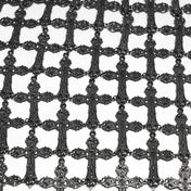 Aluminum-alloy iron chains metallic-chain apparel accessories skirt mini-skirt harness body-harness waist-harness cage-skirt hollow-cage tassels carved-crosses cross-chain adjustable closure lobster-clasp versatile textured comfortable subversive fierce slim-fit secure flexible stylish sleek edgy movement flair fetish fashion alt-fashion alternative punk rock goth gothic festival renfaire renaissance vintage costume cosplay halloween afterdark-collection female femme feminine womens black