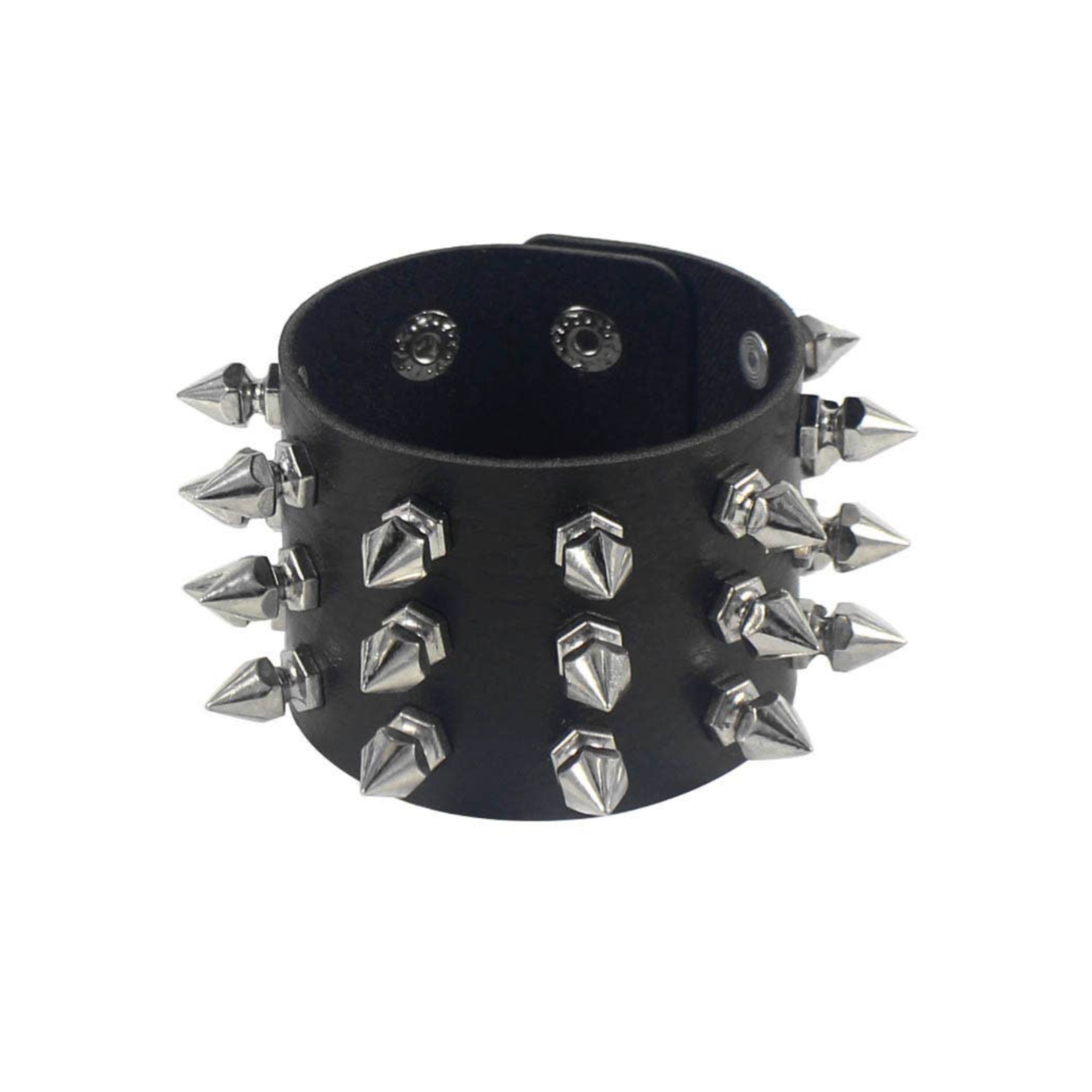 gothic punk stud pu bracelet black red white blue adjustable spiked leather cuff biker moto metal rock style fetish jewelry