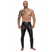 Wetlook power powerwetlook stretch pants trousers long net mesh 3d 3-d inserts honeycomb hexagon pattern noir black