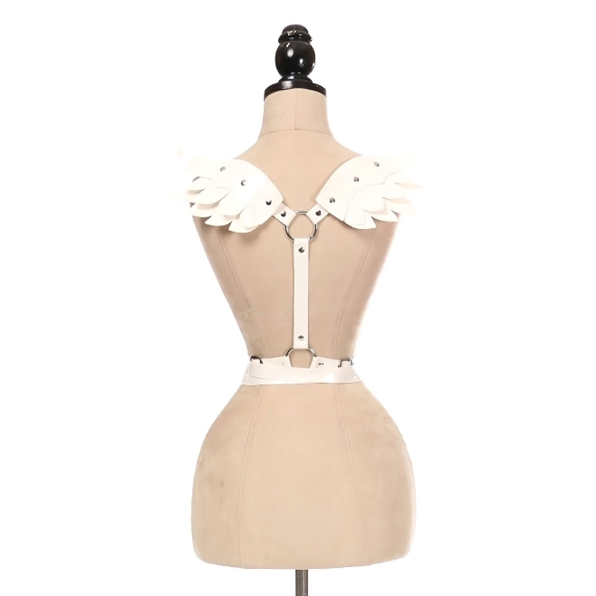 Vegan Leather Body Harness with Wings