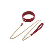 Luxury Restraints Set with Barrel Lock Bag- Burgundy & Gold