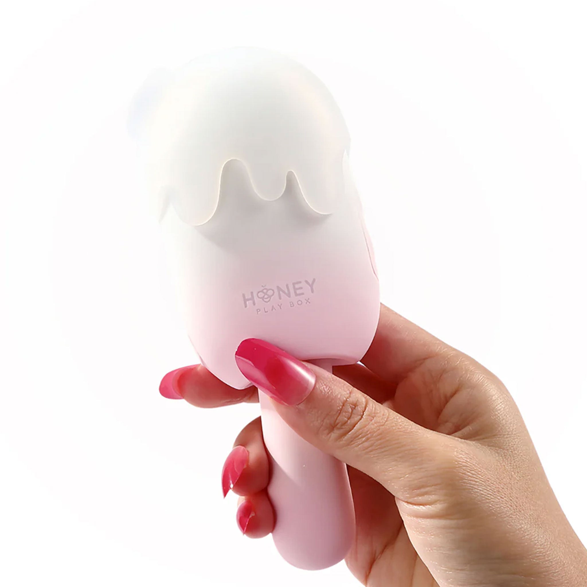 Vibrating Popsicle Cream Popping Stimulator Pink & White Fetish Factory Vibrating Popsicle Cream Popping Stimulator Pink & White Fetish Factory