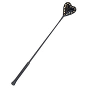 Leather patent-leather genuine-leather accessories riding-crop popper heart-shaped flexible medium-stiff bondage bdsm bdsm-toys bdsm-gear kink kinky kinky-play kinky-toys sub submissive dom domme dominatrix sensory sensory-play pain spanking punishment discipline gifts costume cosplay halloween unisex black patent-black