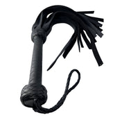 Leather cowhide cow-hide cow hide authentic flogger whip bedroom-weapon heavy duty heavy-duty bondage bdsm sadism masochism sadomasochism impact impact-play impact-toys kink kinky kinky-play hanging-loop thuddy adult-toys black