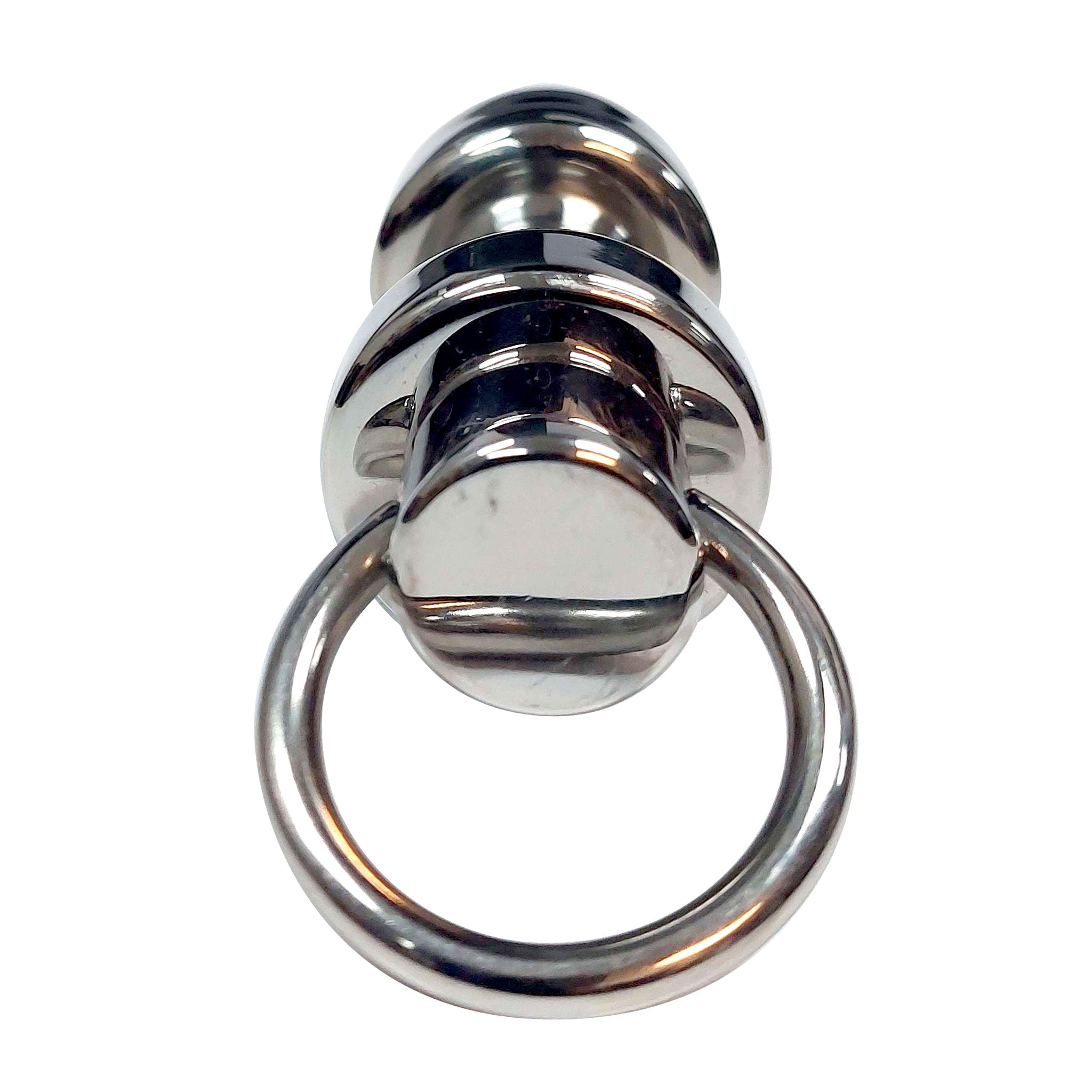 Heavy Stainless Steel Bondage Anal Plug with Removable Loop-M Fetish Factory Heavy Stainless Steel Bondage Anal Plug with Removable Loop-M Fetish Factory