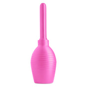 Silicone intimates insertable hygiene body-cleanser enema douche anal anal-toys anal-play plug probe nonvibe nonvibrating non-vibe non-vibrating butt-stuff medical squeezable squeeze-bulb anti-backflow nozzle straight-nozzle lubricant-compatible cleanliness safety body-safe bondage bdsm bdsm-toys kink kinky kinky-play adult-toys gifts pink