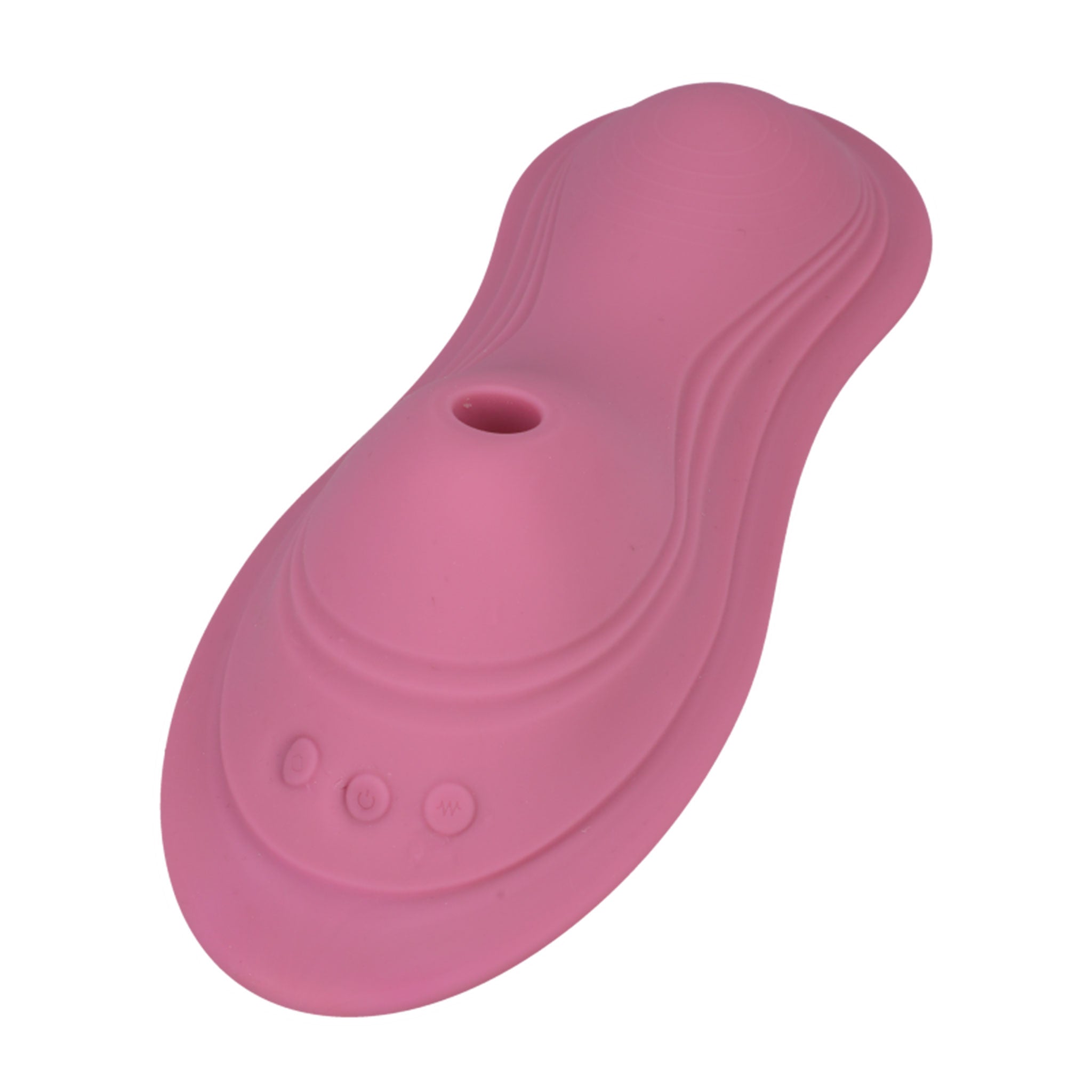 Silicone ABS-plastic accessories vibrator vibe vibrating clit clitoral clitoris sucking stim stimulator stimulating ride-on pleasure-seat dual-sided contoured ergonomic wireless hands-free remote-control portable non-porous odorless medical-grade hygienic phthalate-free body-safe non-porous waterproof usb-rechargeable discreet female femme feminine womens adult-toys sexual-wellness pink