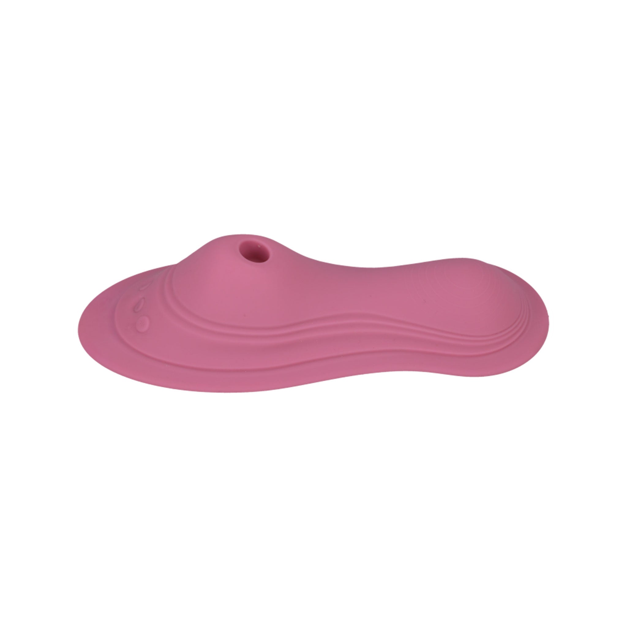 Silicone ABS-plastic accessories vibrator vibe vibrating clit clitoral clitoris sucking stim stimulator stimulating ride-on pleasure-seat dual-sided contoured ergonomic wireless hands-free remote-control portable non-porous odorless medical-grade hygienic phthalate-free body-safe non-porous waterproof usb-rechargeable discreet female femme feminine womens adult-toys sexual-wellness pink
