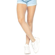Nylon spandex hosiery stockings pantyhose panty hose fishnet fish net fish-net industrial intimates white