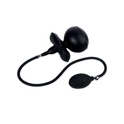 Silicone gag mouth inflatable squeeze-bulb hose detachable plug grow swell stretch deflatable release-valve extreme bdsm bdsm-gear bdsm-toys bondage bondage-gear restraint adult-toys black