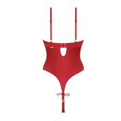 Iryna silky micro rope crotchless teddy with open cup underwire bra, satin rope details, adjustable straps, liquid stretch satin body-hugging lingerie, provocative open crotch teddy for seductive nights