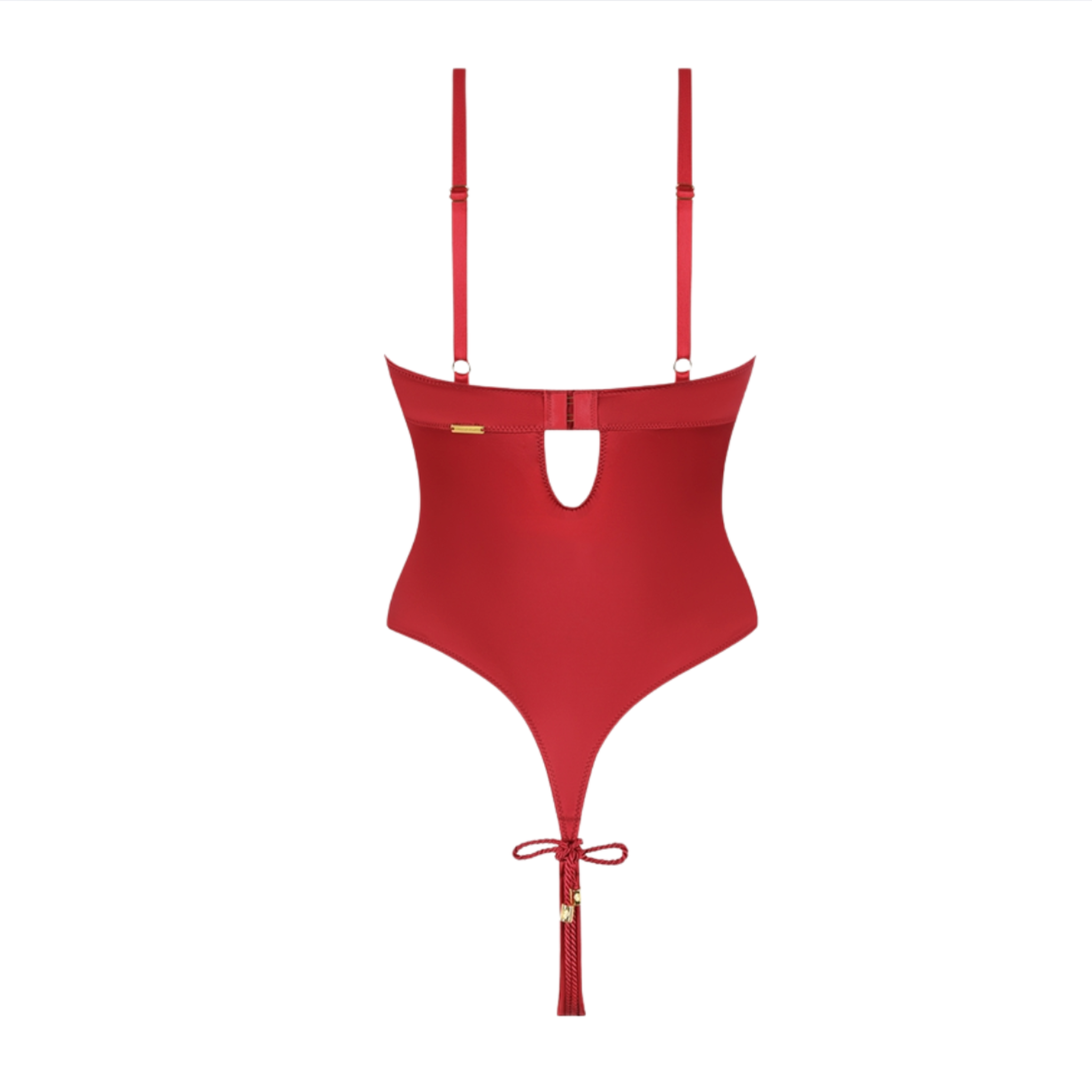 Iryna silky micro rope crotchless teddy with open cup underwire bra, satin rope details, adjustable straps, liquid stretch satin body-hugging lingerie, provocative open crotch teddy for seductive nights