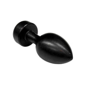 Aluminum brushed-aluminum accessories anal-plug butt-plug buttplug plug probe nonvibe non-vibe nonvibrating non-vibrating weighted-base jeweled-base tapered temp temperature-play temp-play anal-play kink kinky kinky-play adult-toys black