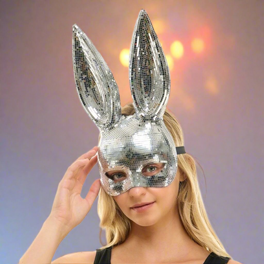 Mirror Disco Ball Bunny Mask