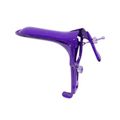 Stainless steel coated medical tool speculum vaginal anal bondage bdsm examination torture kinky-play kinky play purple neon-purple