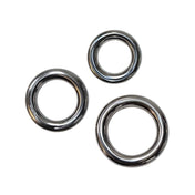 Stainless-steel accessories nonvibe nonvibrating non-vibe non-vibrating cockring cock-ring rounded-edges donut doughnut cock-and-ball cnb c&b pressure weighty solid seamless durable shiny glossy fetish fashion alt-fashion bondage bdsm bdsm-gear bdsm-toys kink kinky kinky-play kink-gear temp-play temperature-play male masculine masc mens menswear guys dudes adult-toys silver