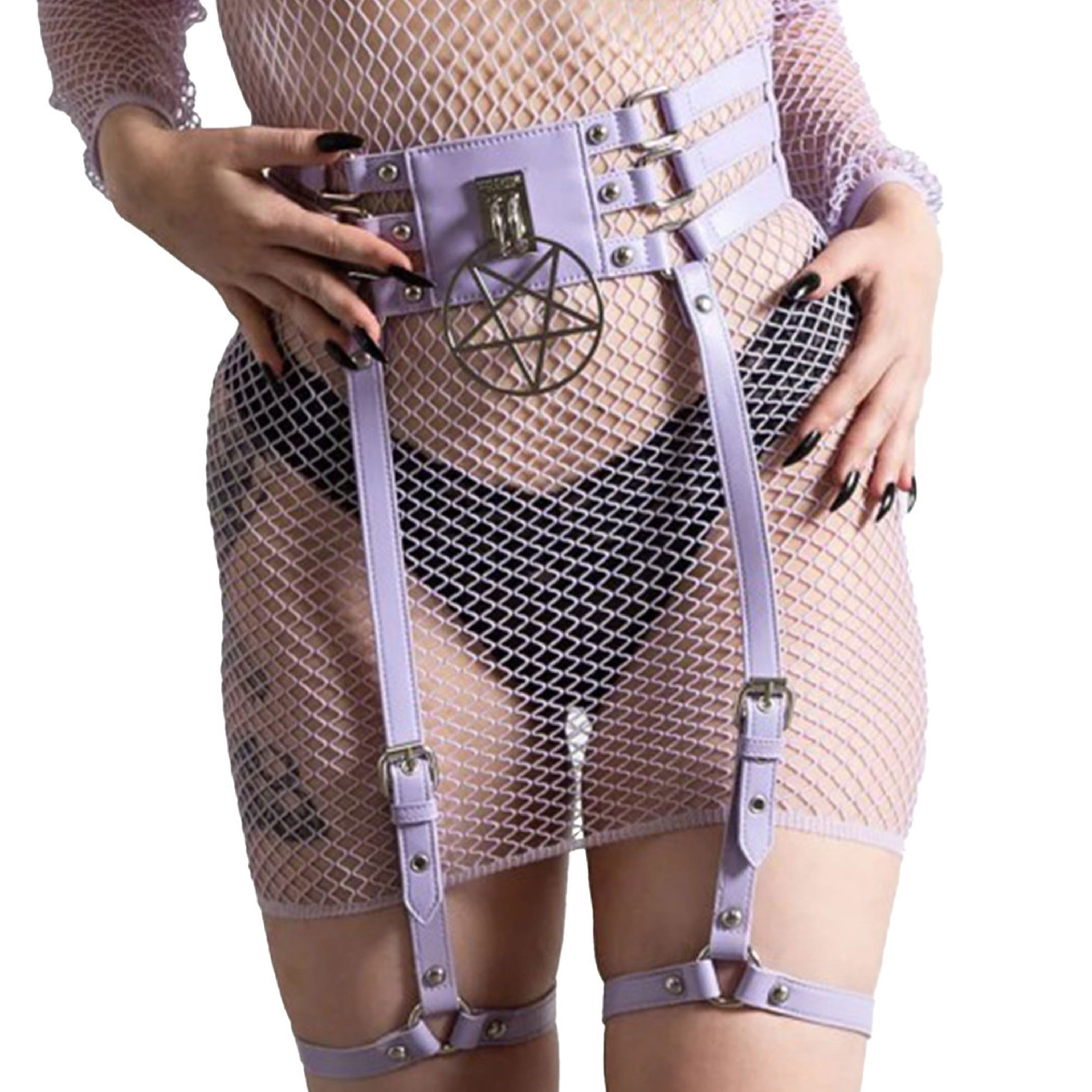Pentagram Baby Hex Leg Suspender Strap Belt
