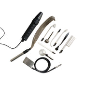 ABS-plastic glass copper metallic accessories e-stim estim stim stimulation stimulator stimulation electro electro-sex electro-play electro-stimulation padded-case storage-case attache-case integrated-lock locking lockable dial-lock electric electricity shocking spark sparking lightning-rod multi-chain flogger wand-attachments snub-nose snake-head roller pinwheel-roller compact-roller sleek bdsm sensory sensory-play kink kinky kinky-play kinky-toys roleplay role-play secret-agent adult-toys unisex silver 